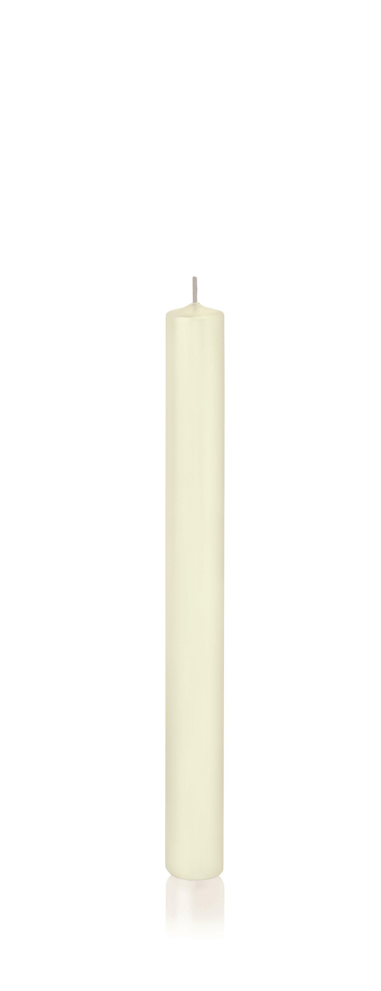 10x Stabkerzen in Cellophan 250/23mm (Elfenbein)