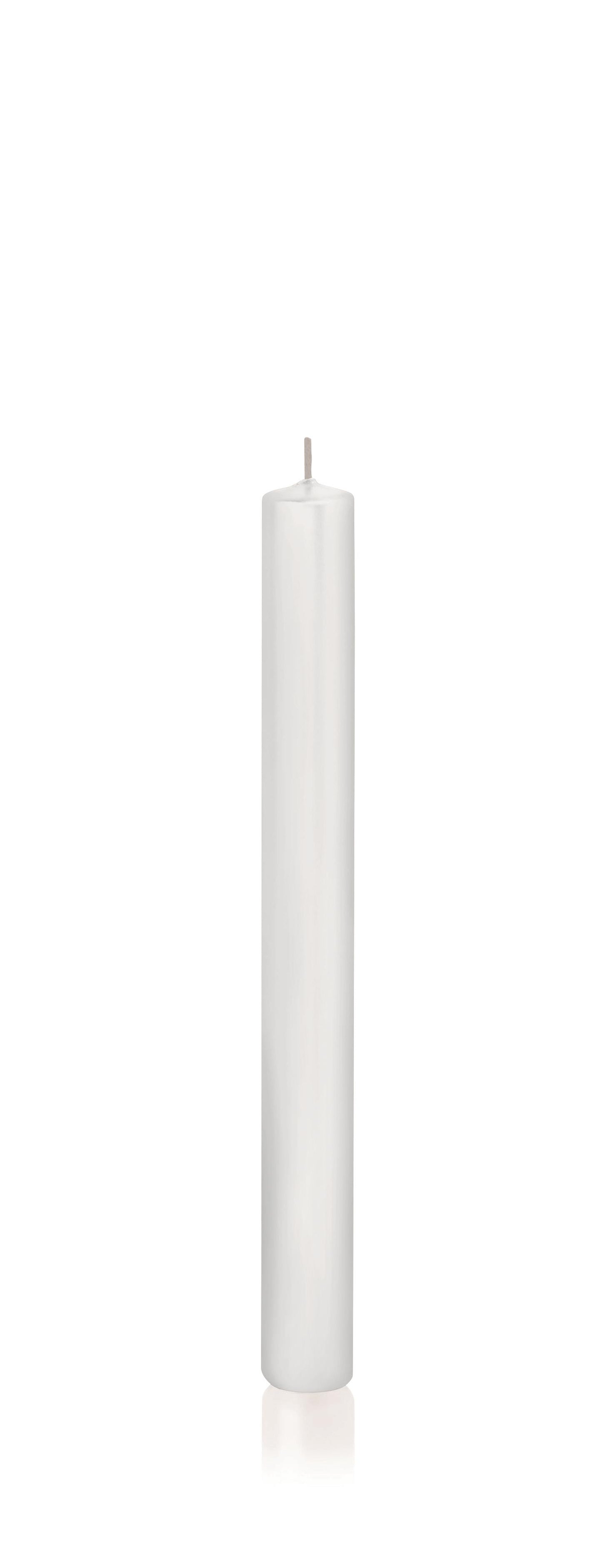 10x Stabkerzen in Cellophan 250/23mm (Weiß)