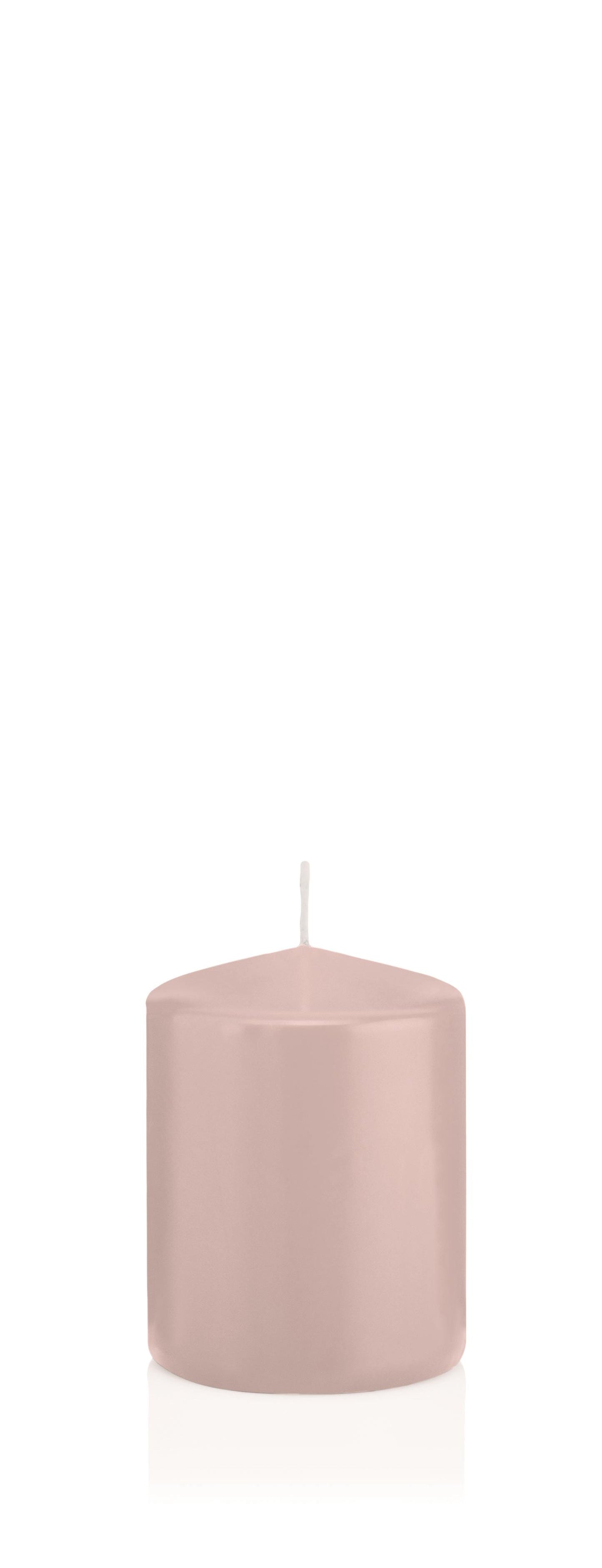 16x Stumpenkerzen in Cellophan 80/60mm (Rosé)