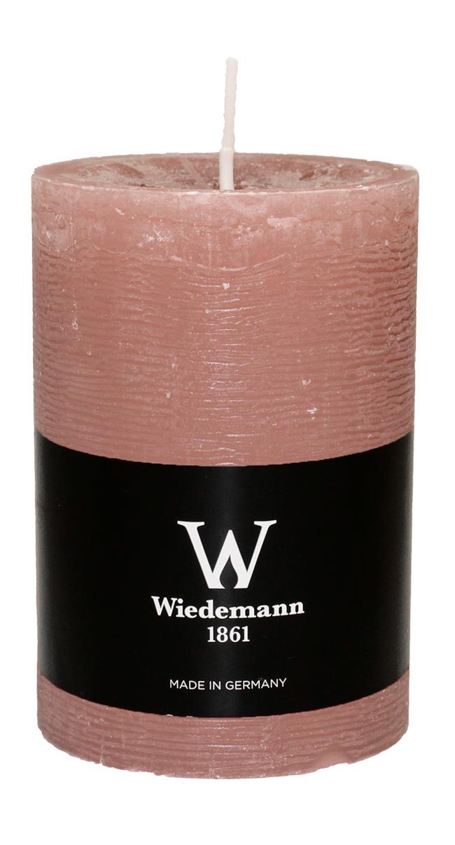8x Wiedemann Marble Kerze durchgefärbt ASF 100/68mm (Rosenholz)