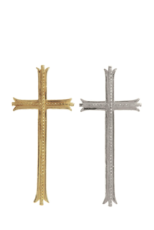 Verzierornament Kreuz groß 105/45mm (Gold)
