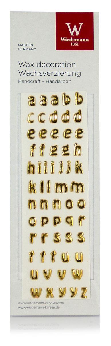Klein-Buchstaben-Set a-z BASIC 8mm (Gold)