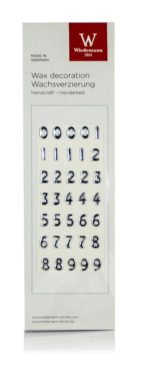 Zahlen-Set 0-9 BASIC 8mm (Silber)