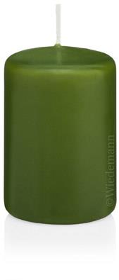 4x Stumpenkerzen lackiert Velvet 150/70mm (Olive)