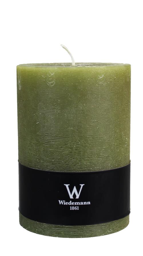 4x Wiedemann Marble Kerze durchgefärbt ASF 140/100mm (Olive)