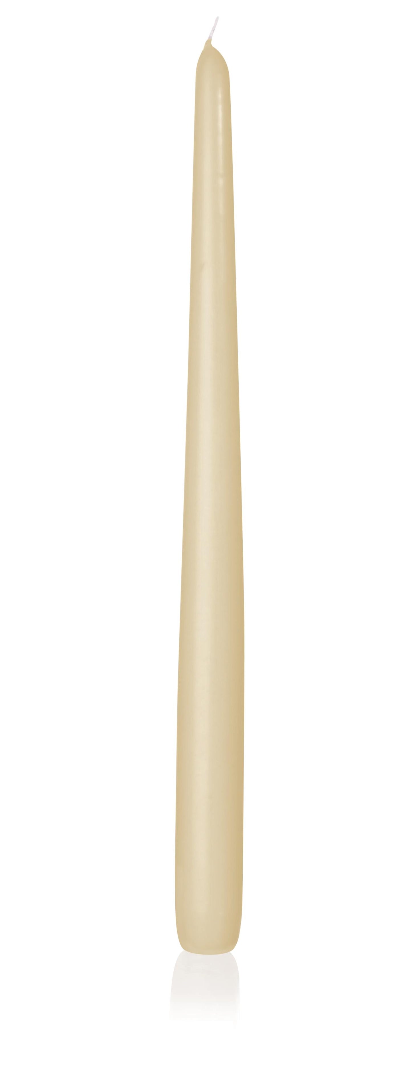 6x Konische Kerzen 400/25mm (Bisquit)